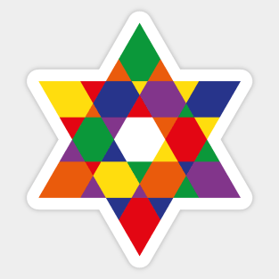 Rainbow Star Sticker